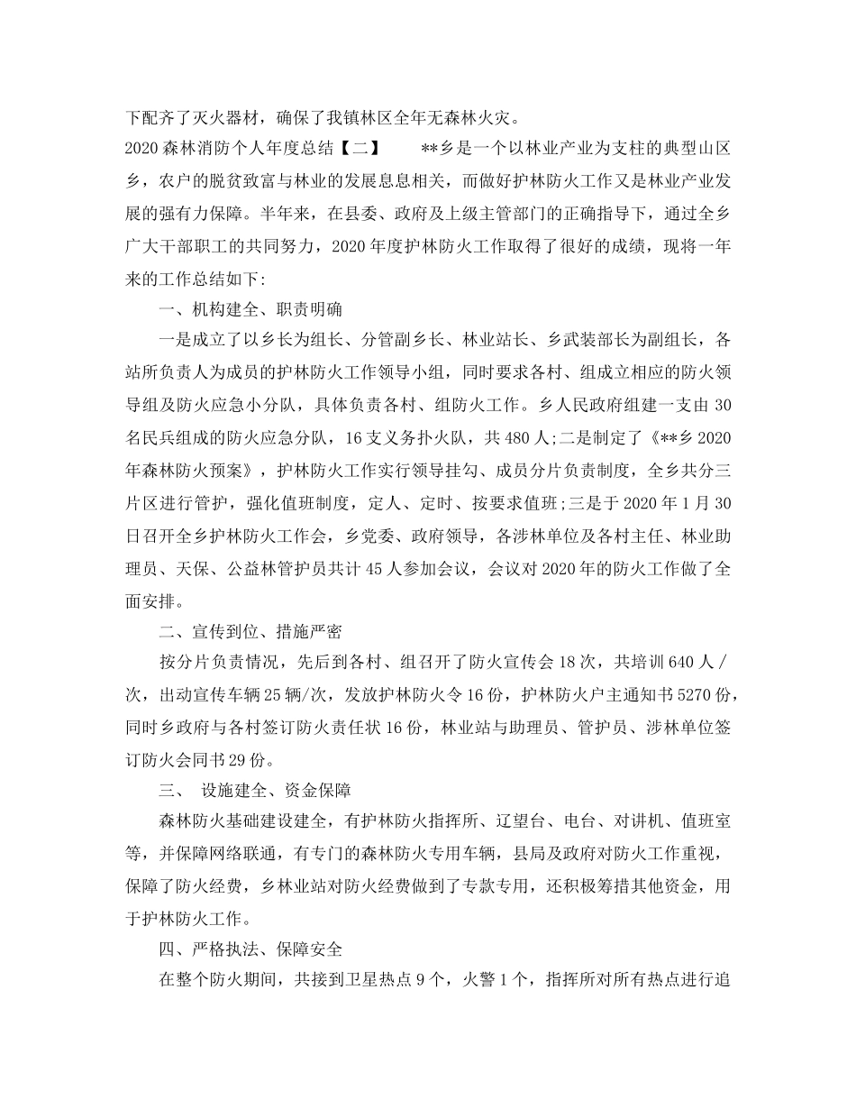 2020森林消防个人年度总结 _第3页
