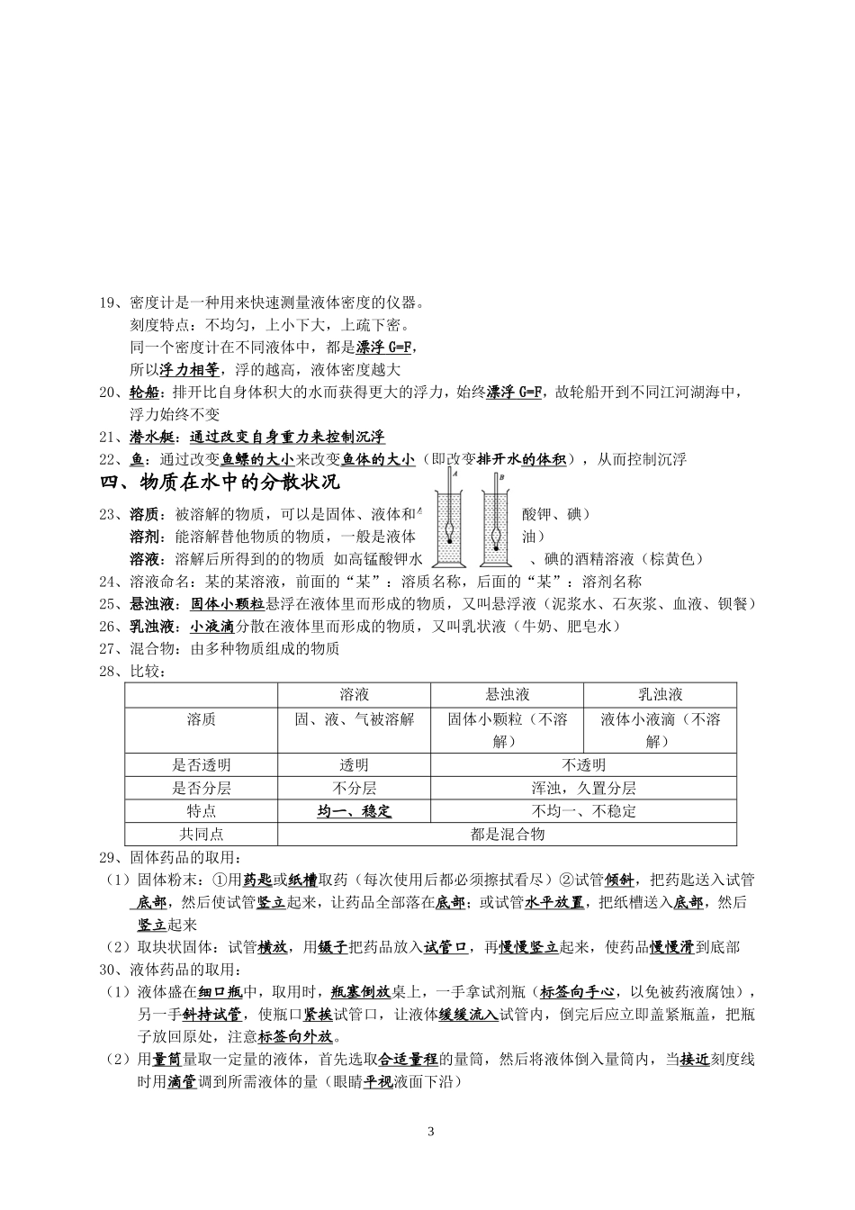 浙教版科学八年级上第一章复习提纲_第3页