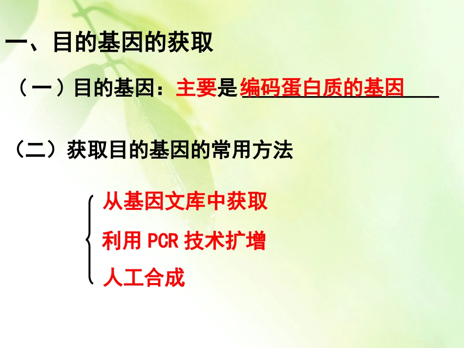 第2节_基因工程的基本操作程序_第3页