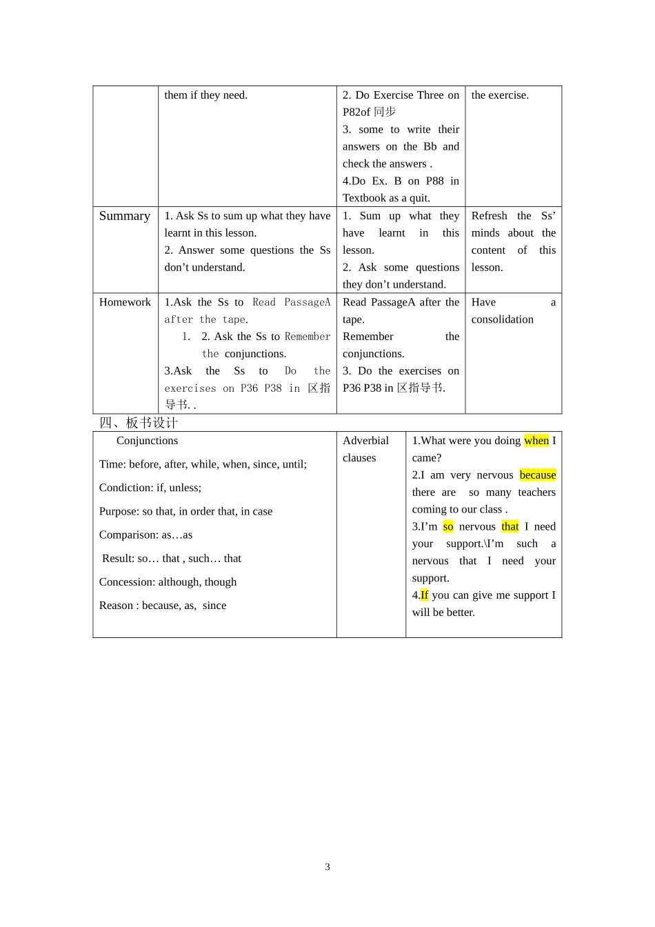 状语从句复习教学设计（第二讲）_第3页