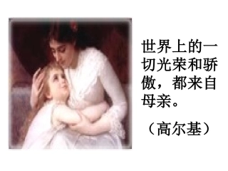 《我的母亲》课件