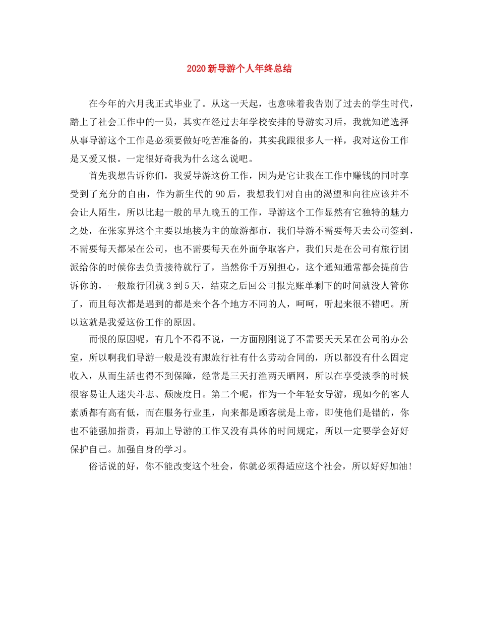 2020新导游个人年终总结 _第1页