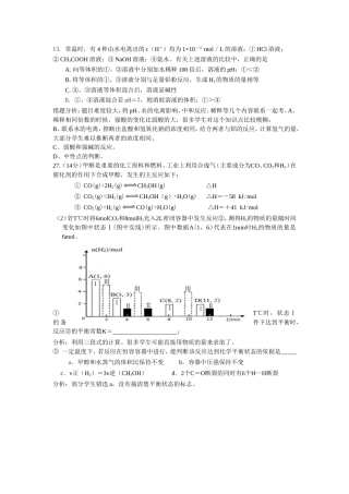 2016届电白区电海中学高三临门一脚成绩分析（化学）错题分析。