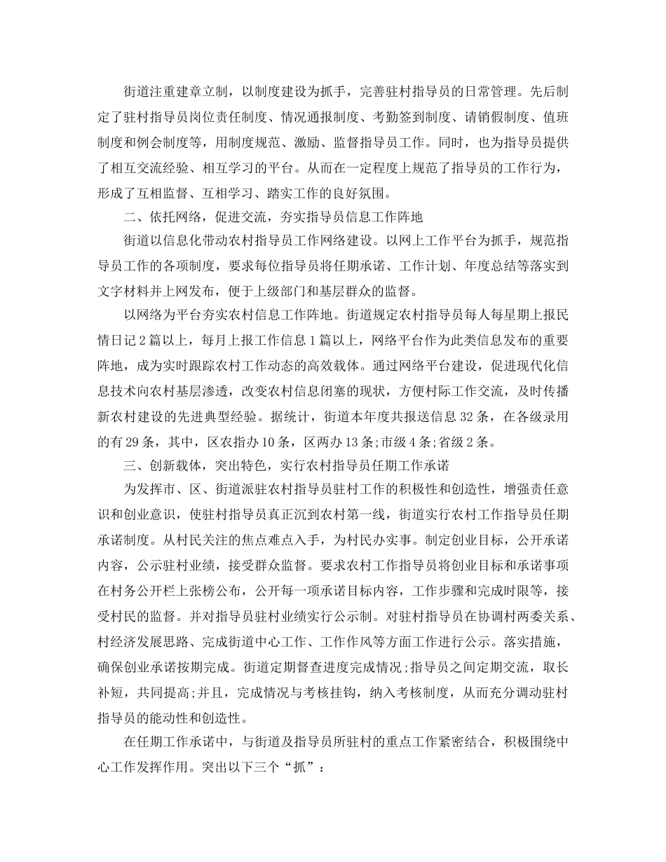 2020新农村指导员工作总结 _第3页