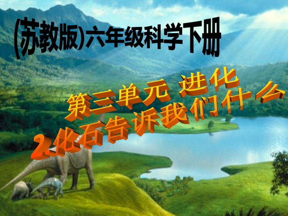 化石告诉什么_第1页