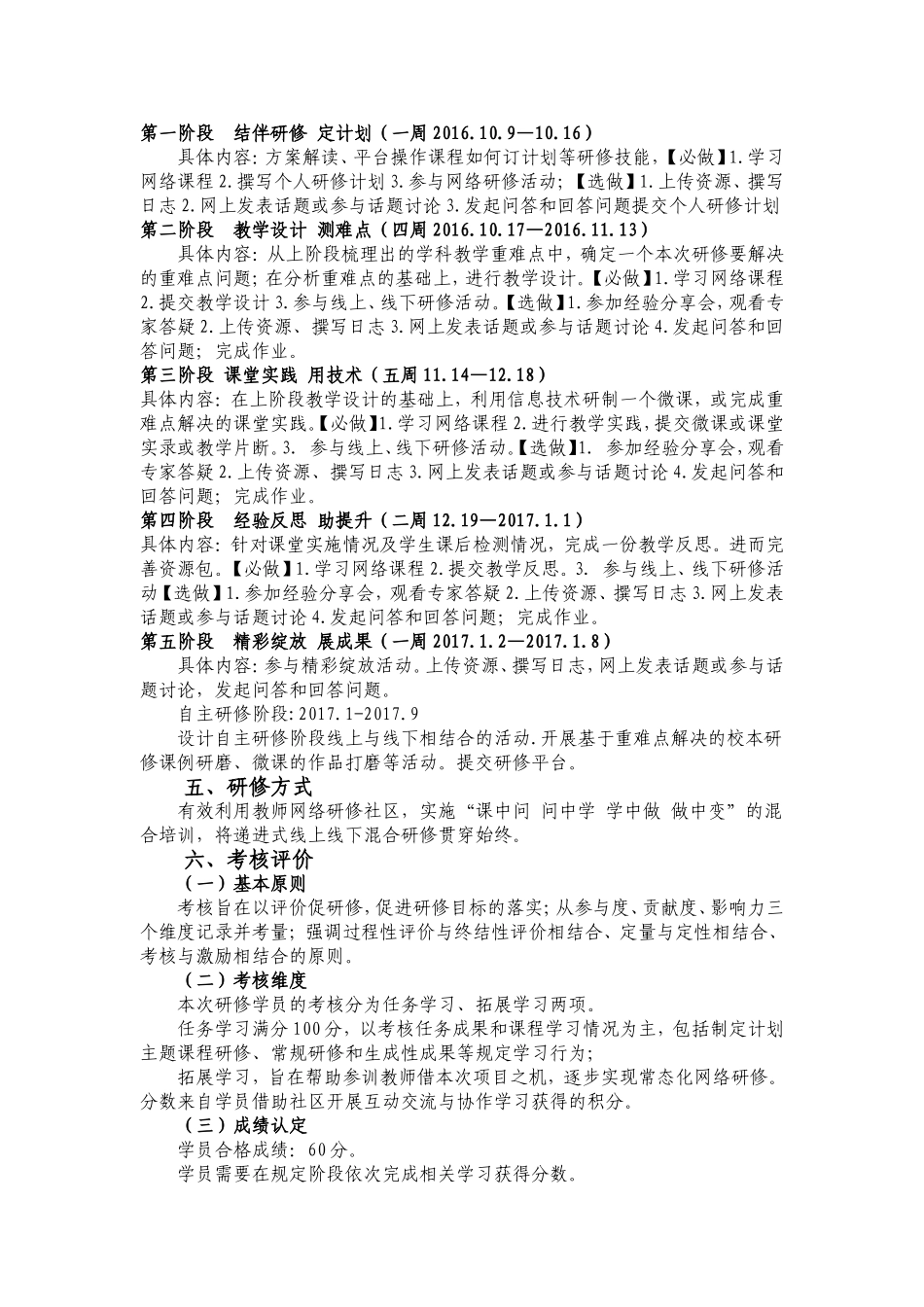 底圩乡初级中学校“国培2016”培训方案_第2页