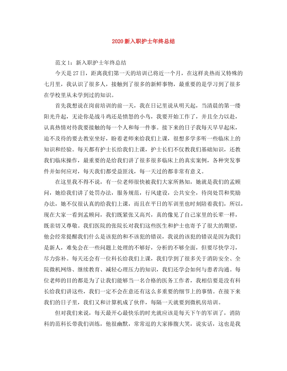 新入职护士年终总结_第1页