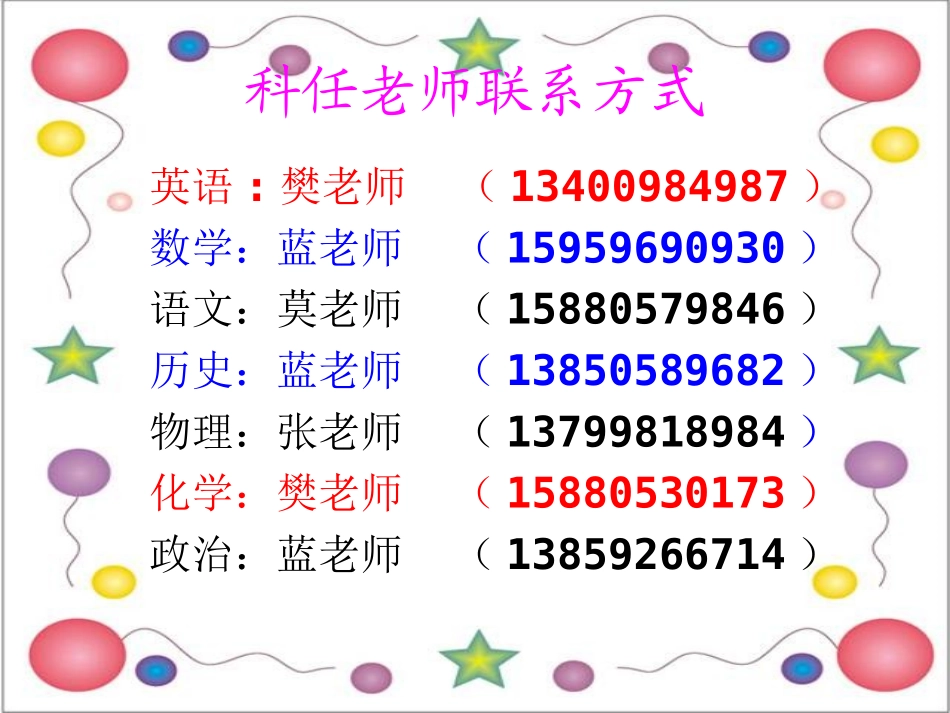 初三3班上学期家长会课件PPT_第3页