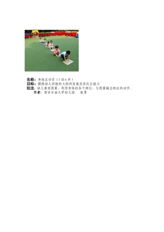 户外自制器械西安石油大学幼儿园张勇