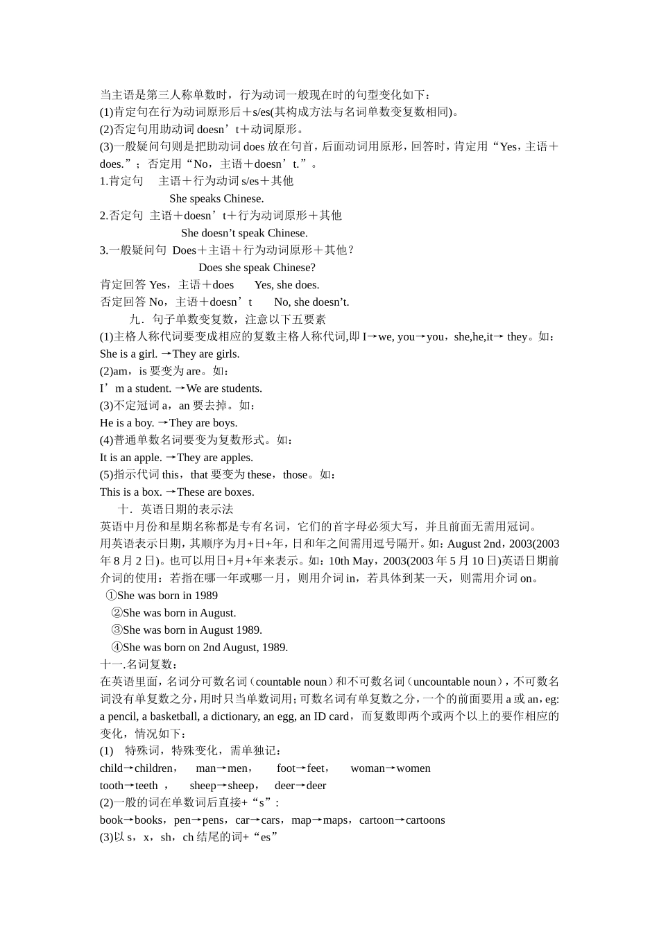 七年级上册英语语法总汇_第3页