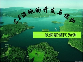 湿地资源的开发与保护——以洞庭湖区为例（陈）