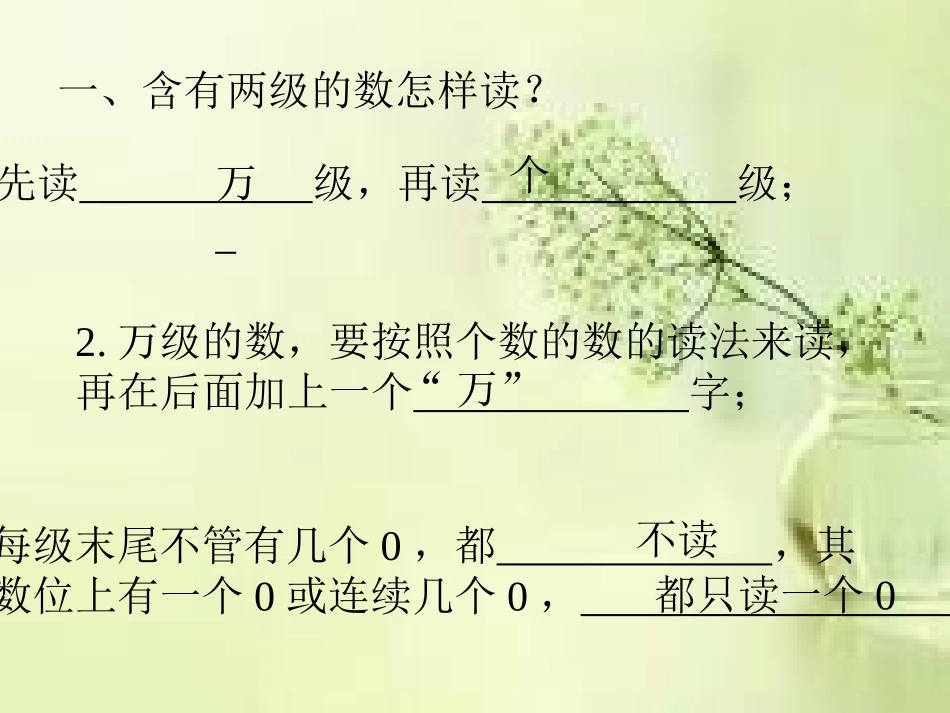 小学数学新教材四年级上册《亿以内数的写法》_第1页