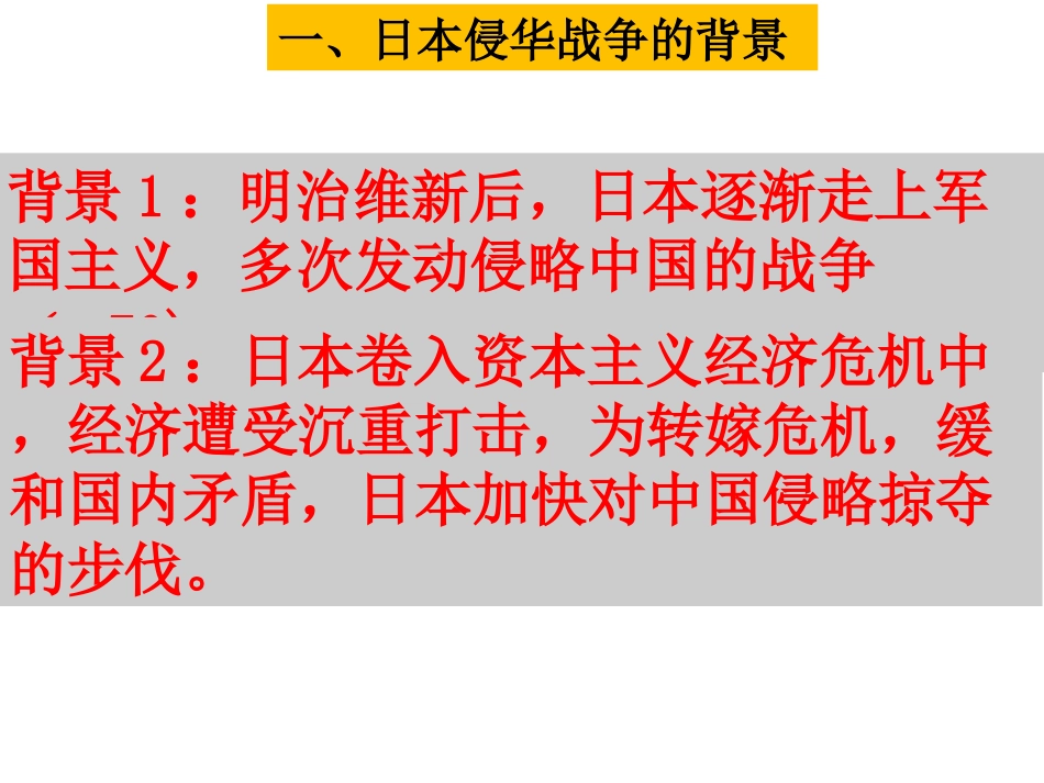 第三单元第一课第一框日本侵华战争的开始_第2页