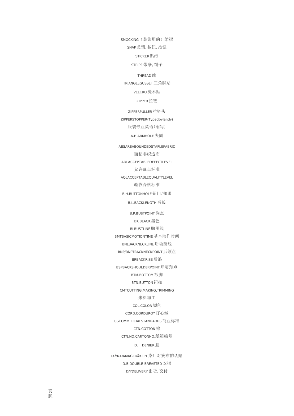 服装各部位的英文术语_第3页