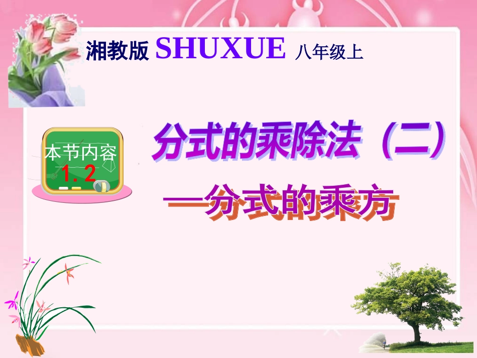 分式的乘除法--分式乘方_第1页