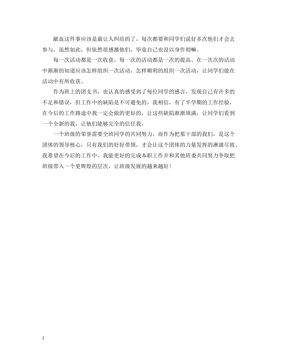 团支部书记工作总结格式_第2页