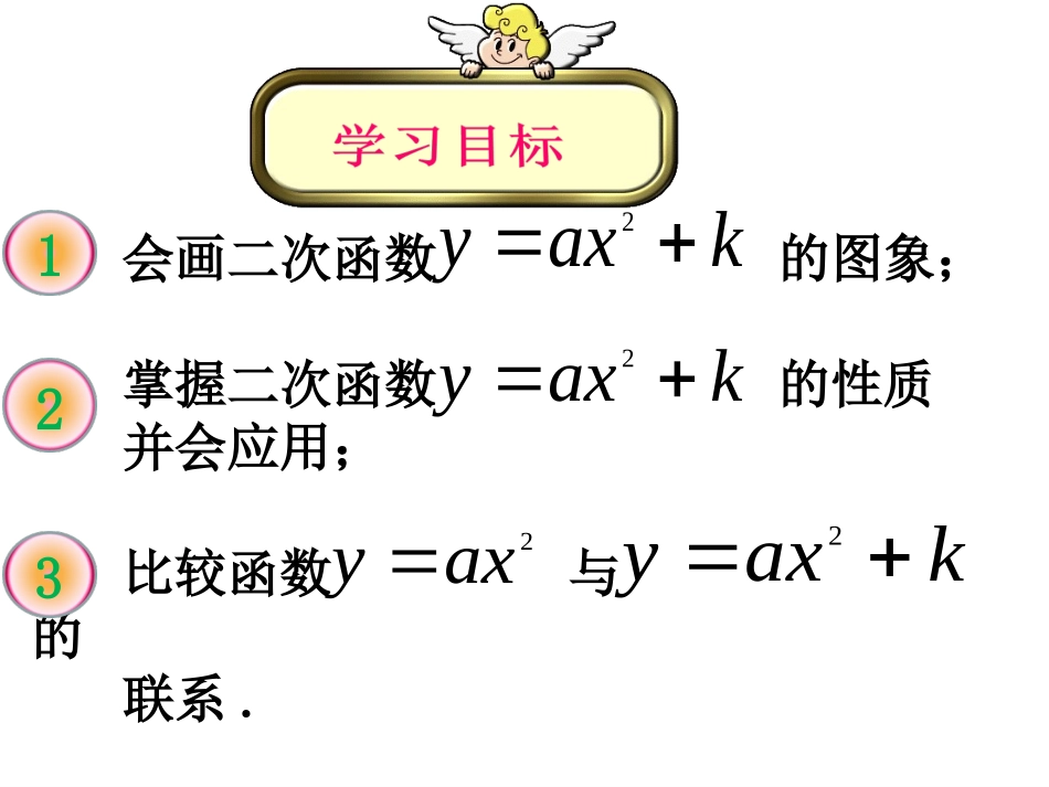 二次函数y=ax+k的图象和性质_第2页
