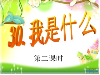 我是什么（第二课时）