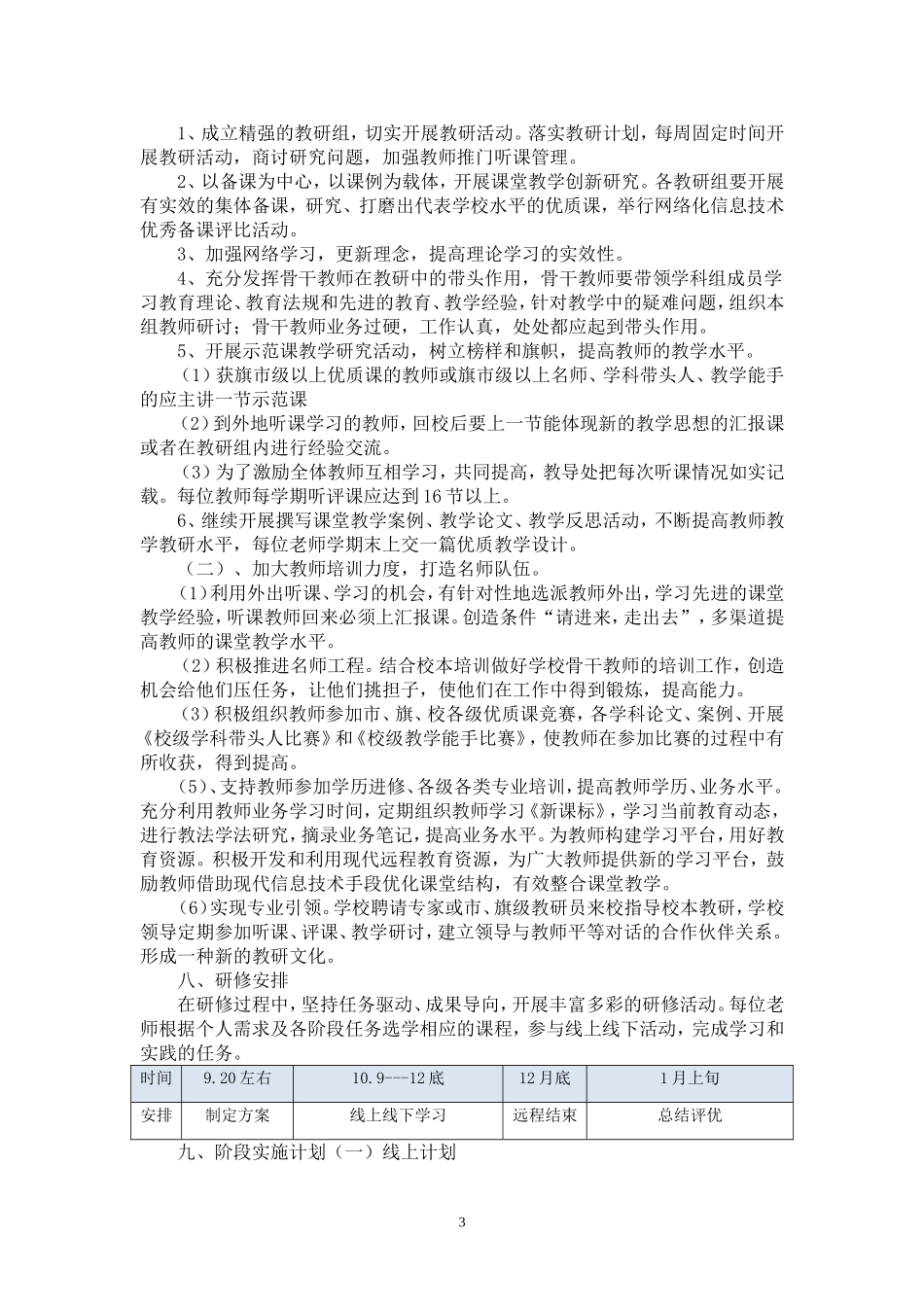 伊敏河镇第一学校2016国培方案_第3页