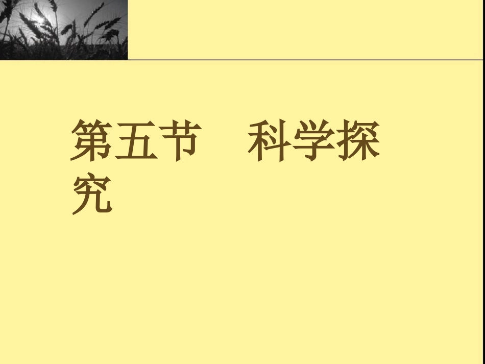 浙教版七上15科学探究_第1页