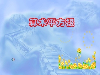 课题：算术平方根