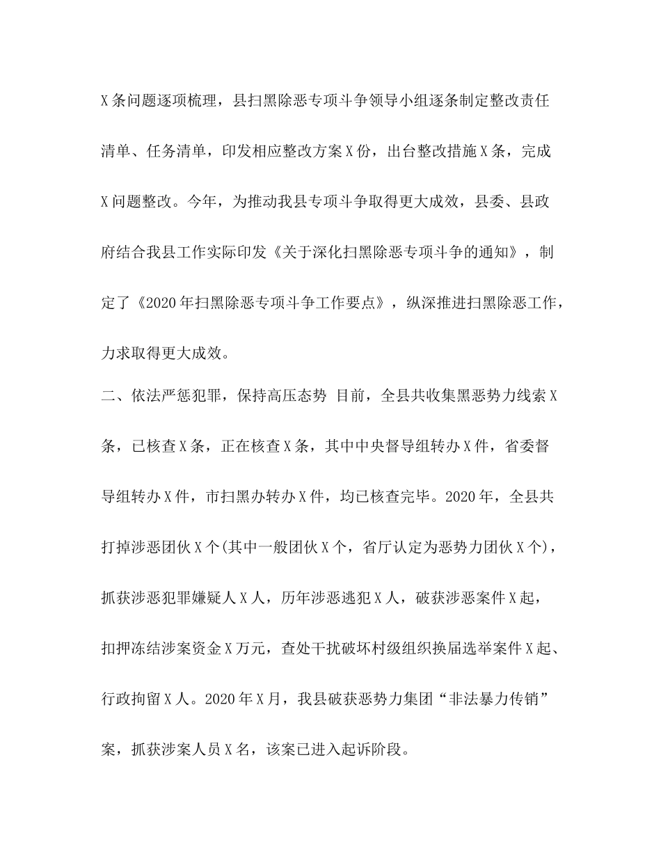 _县扫黑除恶专项斗争工作总结_第2页