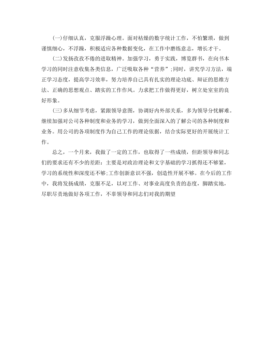 统计员月的工作总结_第2页
