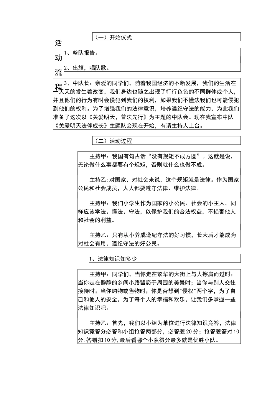 少先队活动课活动方案_第2页