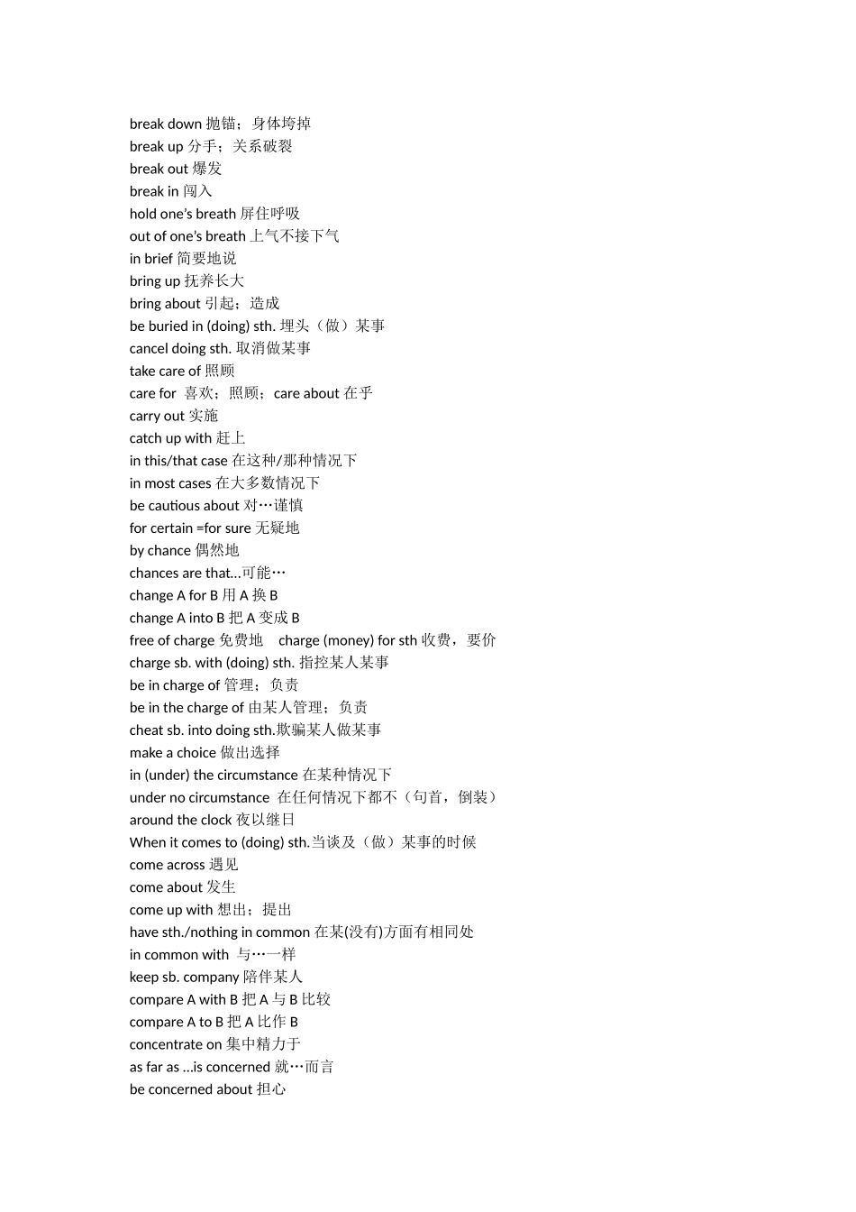 词组搭配清单_第3页