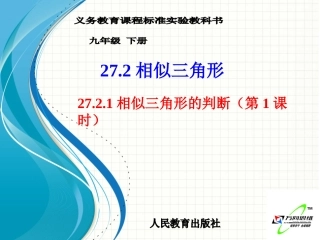 相似三角形的判定1