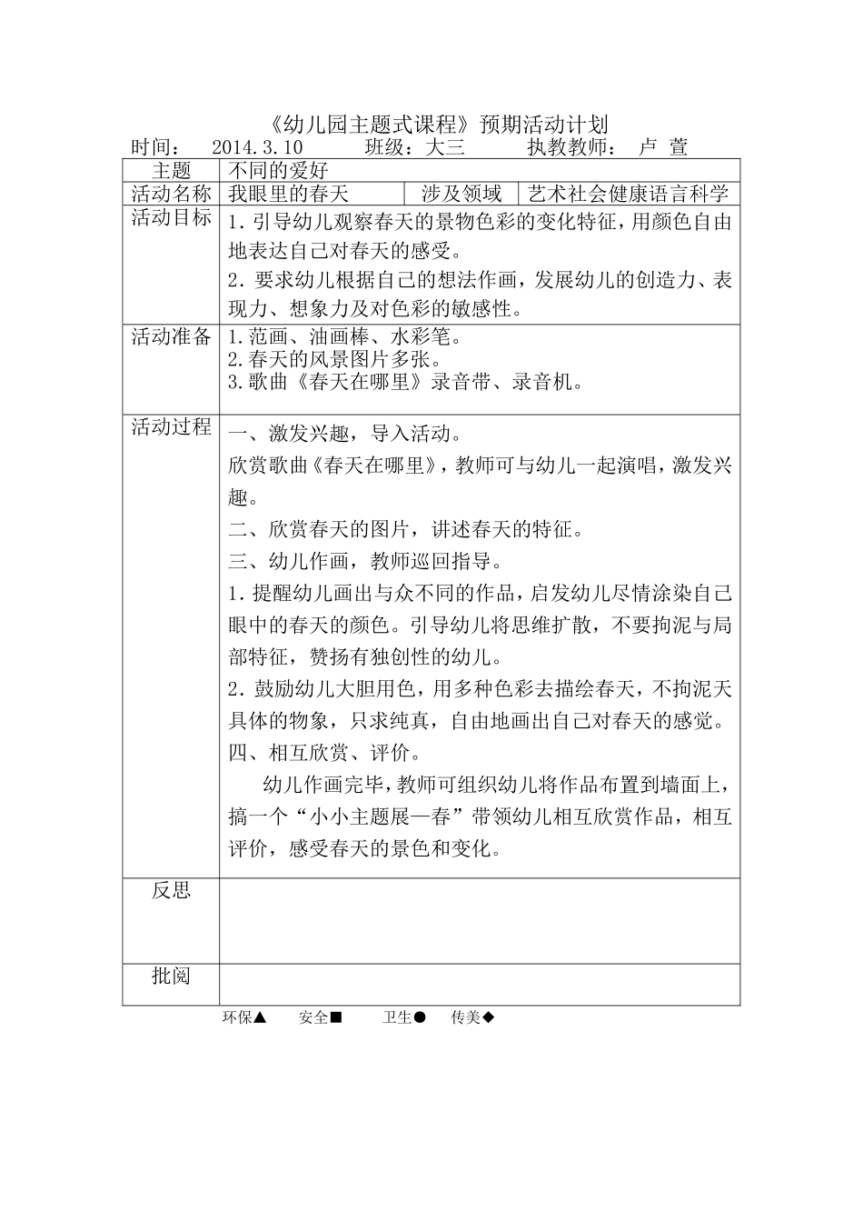 绘画：我眼里的春天_第1页