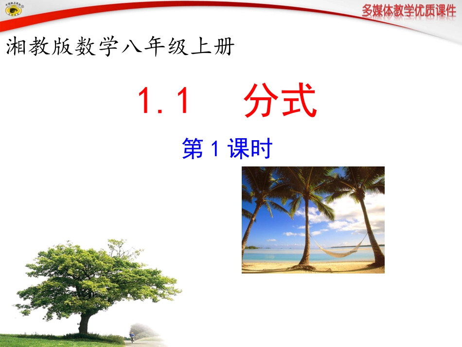 新湘教版八年级数学上册111分式(第1课时)_第1页