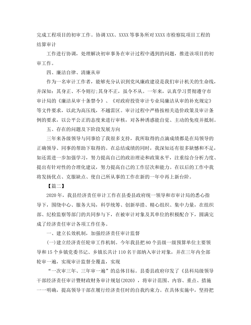 投资审计工作总结范文_第3页