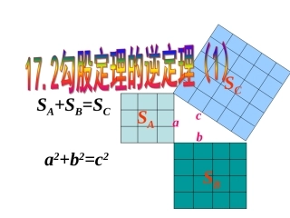 人教版数学八下课件172勾股定理的逆定理（共16张PPT）