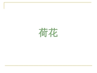 人教版小学语文《荷花》课件