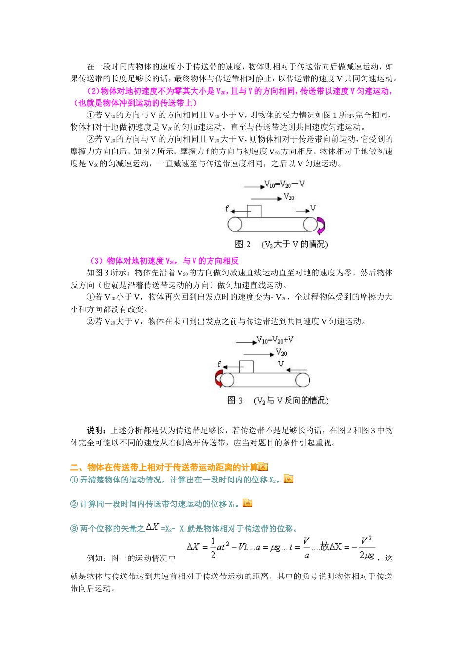 高考物理专题：传送带问题_第2页