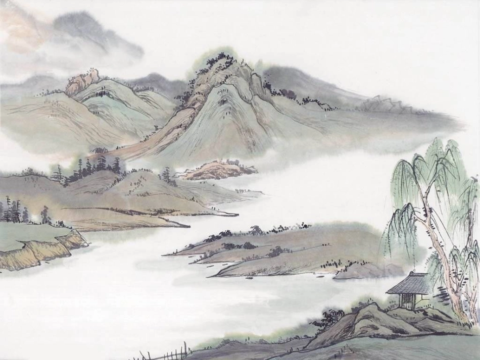 课件背景（灰白群山背景）_第3页