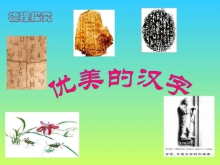 优美的汉字讲课课件