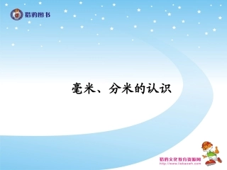 毫米分米的认识