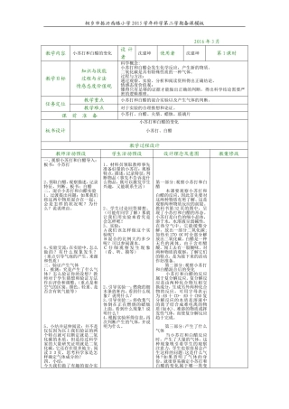 小苏打和白醋的变化