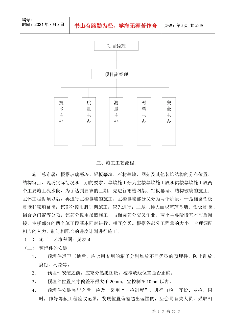 张家港市WS工程幕墙系统工程施工组织设计_第3页