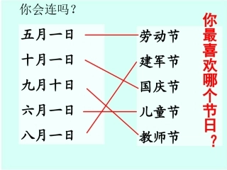 人教版-一年级下-语文课件-快乐的节日-上课用