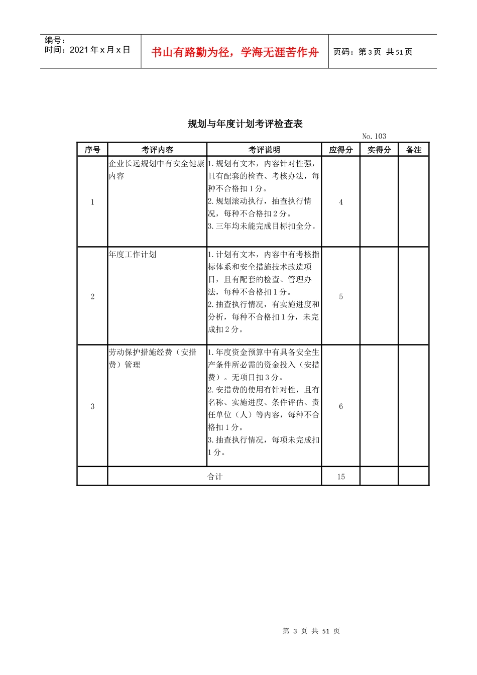 机械制造企业安全质量标准化考评检查表(全)_第3页