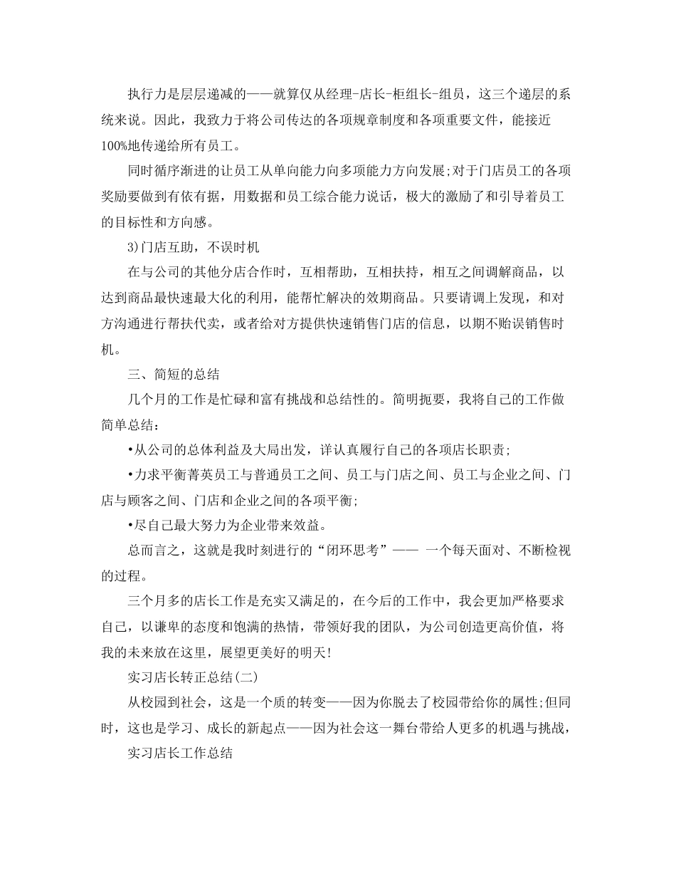 实习店长转正总结_第3页