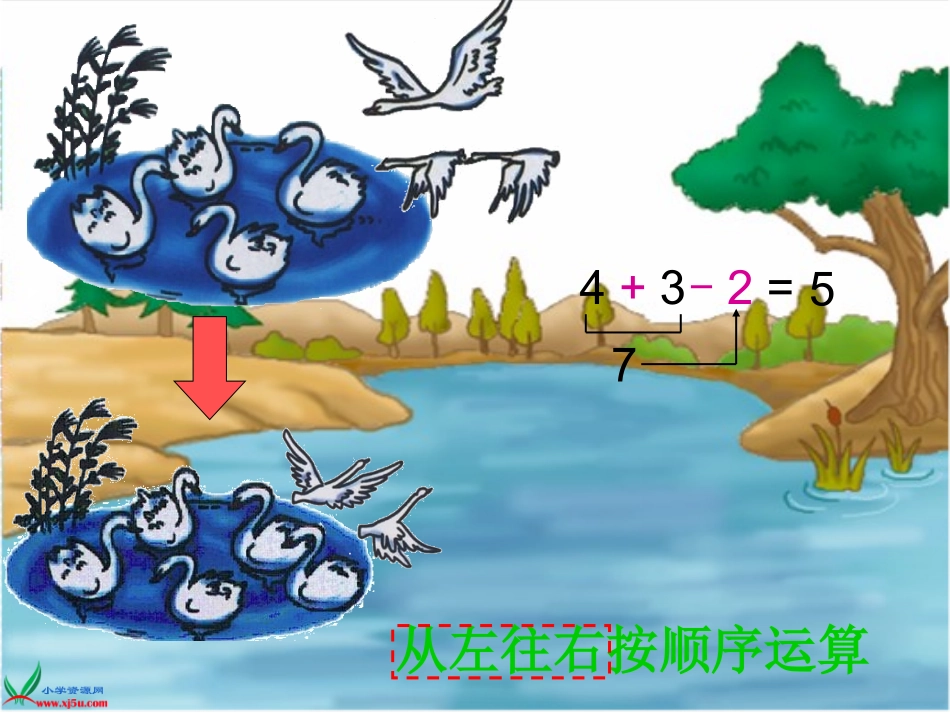 人教新课标数学一年级上册《加减混合4》PPT课件_第3页