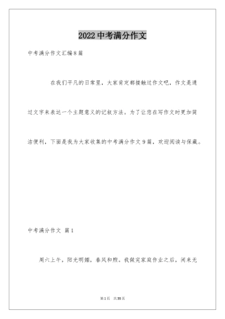 2024中考满分作文_23