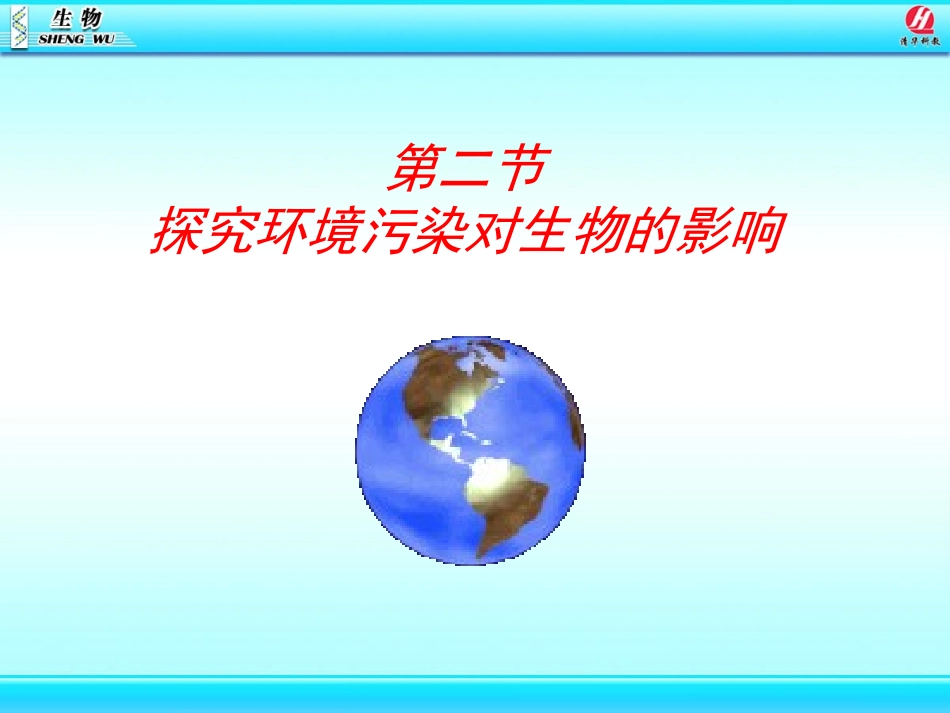 第二节探究环境污染对生物的影响_第1页