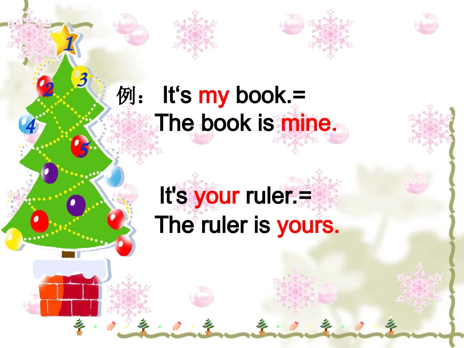 名词所有格和形容词性物主代词以及名词性物主代词_第3页