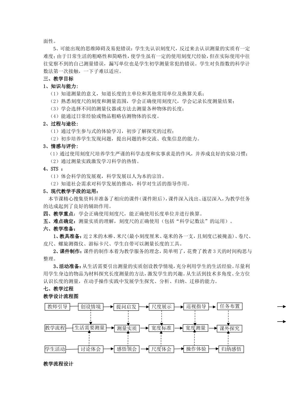《物体的尺度及其测量》教学设计_第2页