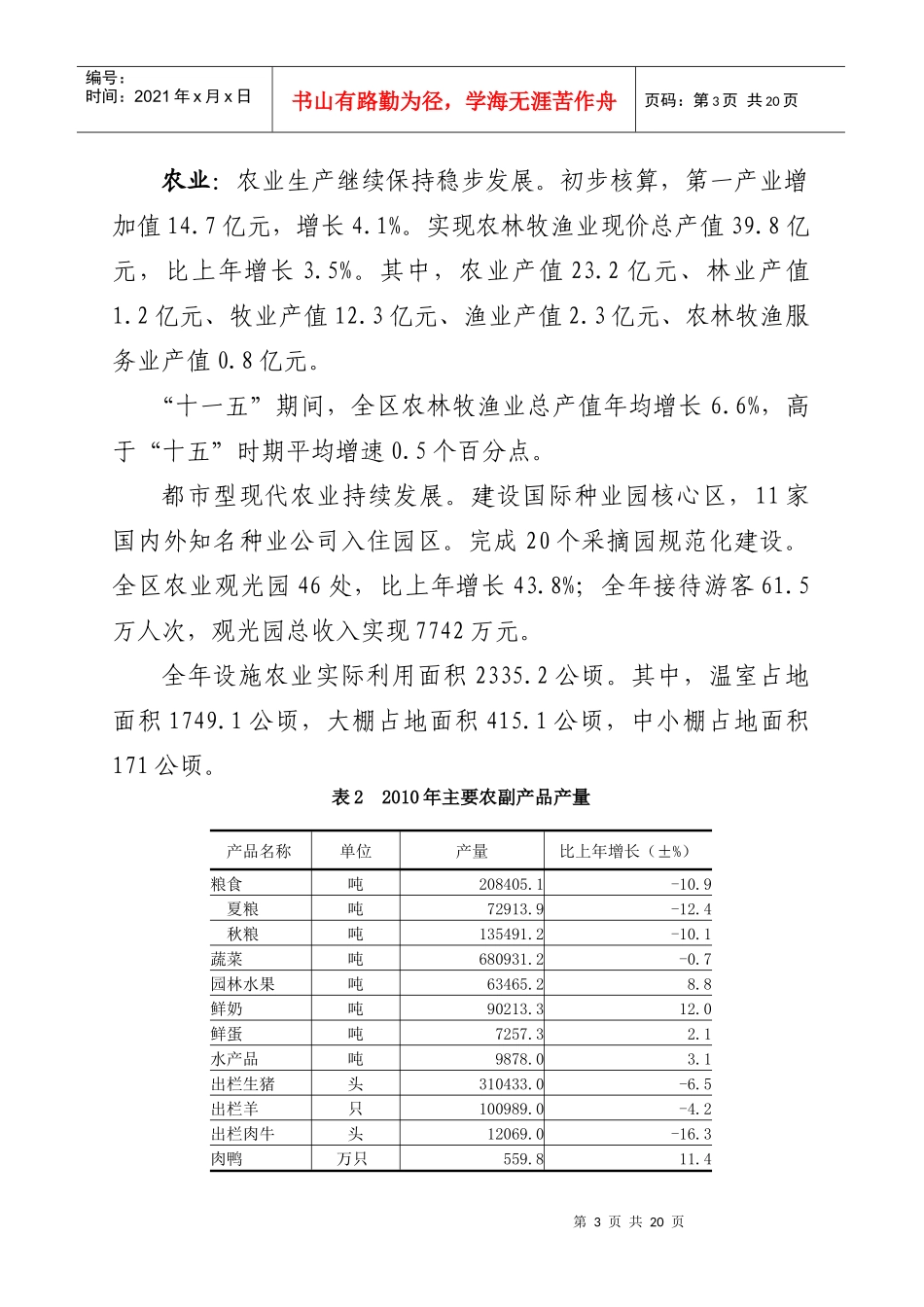 通州区XXXX年暨“十一五”期间国民经济和社会发展统计公报_第3页